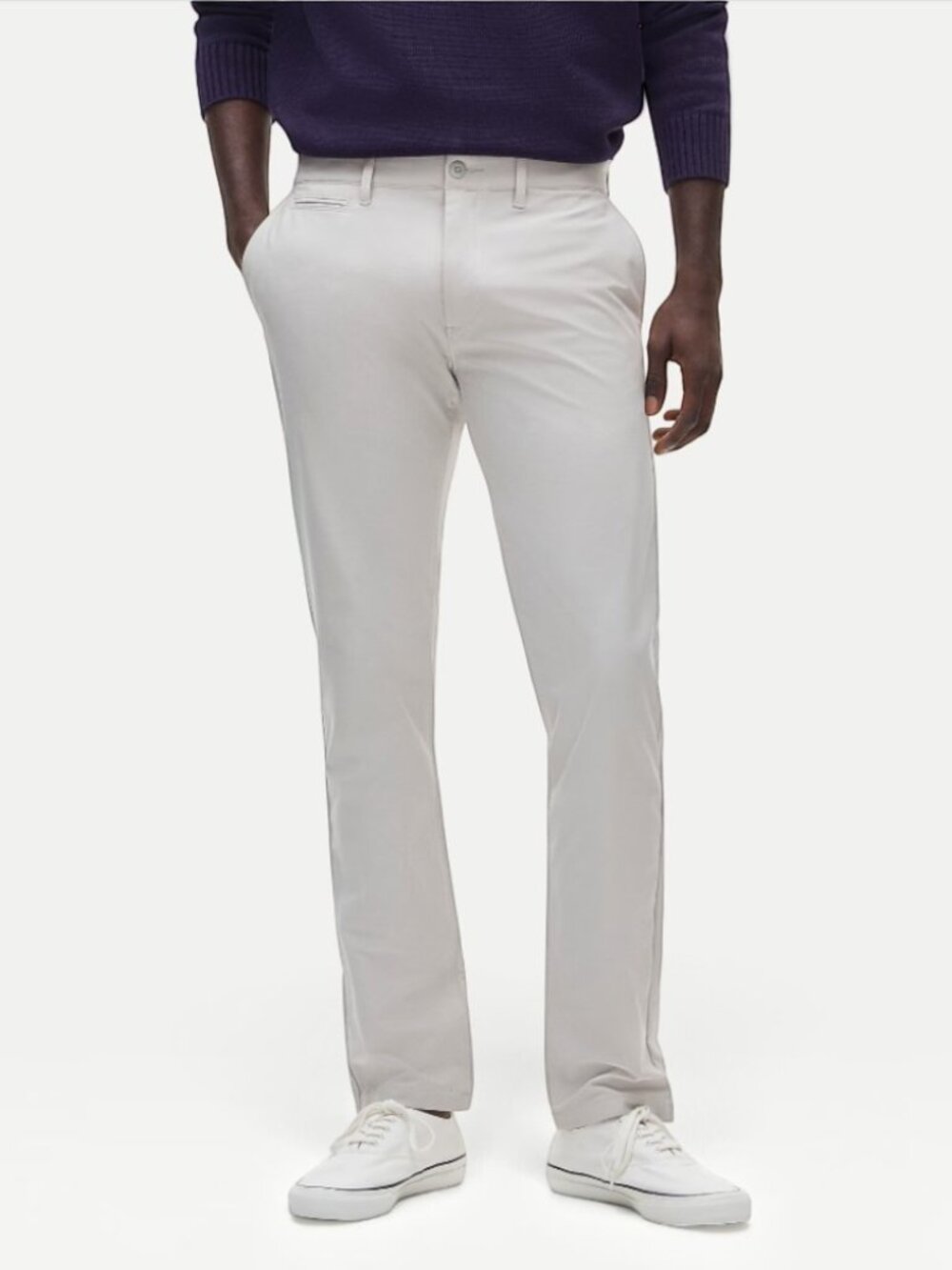 J Crew Men's Slim Fit Tech Chino in Ashen Taupe 34/34